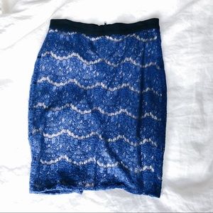 Lace pencil skirt